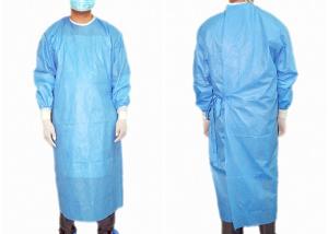 Quality Anti Static Reinforced Surgical Gown , Disposable Isolation Gowns Alcohol Resistant wholesale
