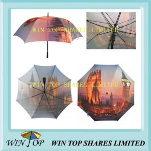 Quality 27&quot; London Scenery Heat Transfer Umbrella(WT5082) wholesale