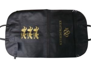 Quality Kd 100g Unwoven Fabric Snap Fastener Closure Garment Dress Bag With Leather Handle wholesale