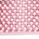 17x24 Inch Wear Resistant Pink Bathroom Chenille Noodle Bath Rug