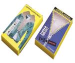 folding zipper packaging clothing box flat color paper zipper jeans box custom