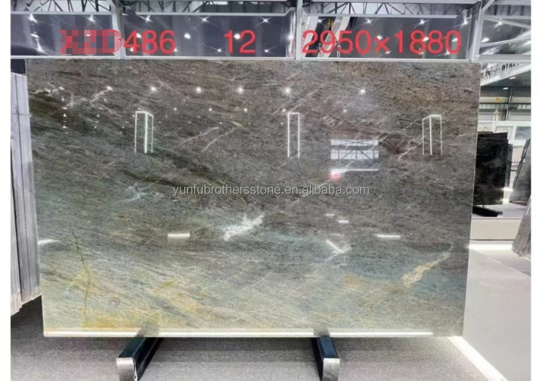 Amazon Blue Luxury Stone with Polished Surface Modern Home Countertops and Wall Decor