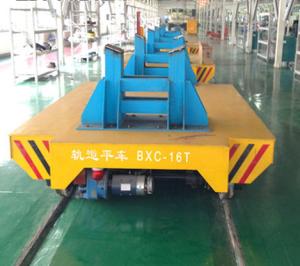 Quality Heavy Industry Cargo Electric Rail Transfer Trolley Strong Bearing Capacity wholesale