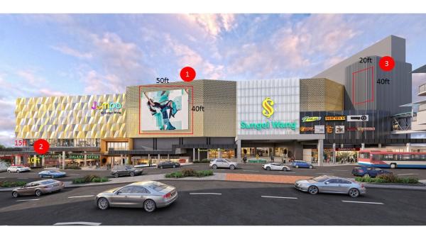 Shopping Mall Use LED Wall Display Screen Outside High Resolution LED Videowall
