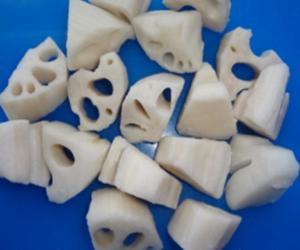Quality I.Q.F. Frozen Lotus Root, Random Cut, peeled, 5 -9 grams wholesale