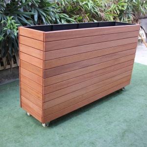 Quality Innovative Wooden Outdoor Large Planters For Garden Park Street wholesale