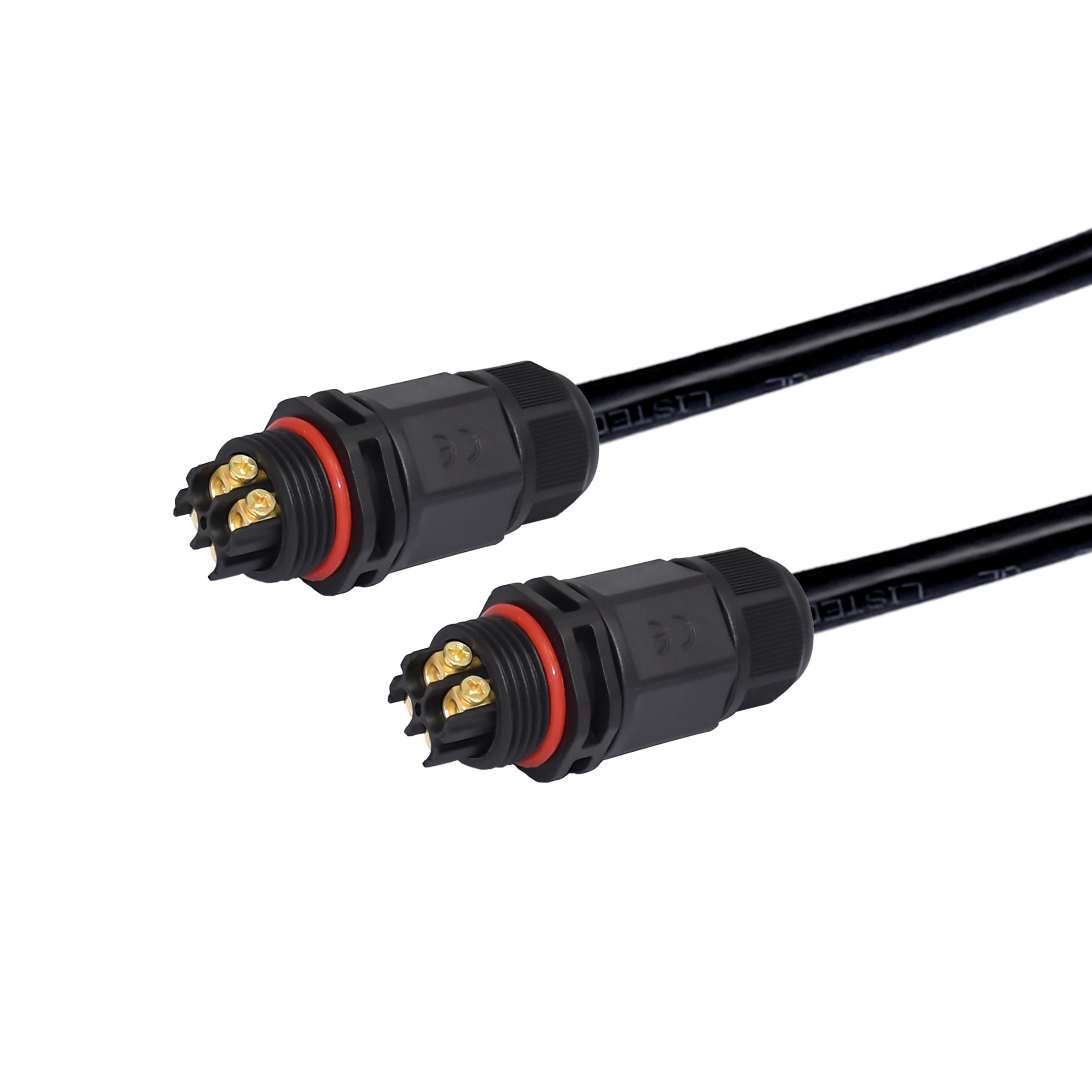 LED 3 Pin Connector IP67 Waterproof Cable Junction Cross Type 4 Way Wire Connector