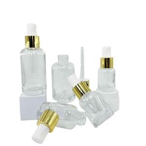Quality Spot 30ml-120ml Push Glass Lotion Bottle For Essential Oil wholesale