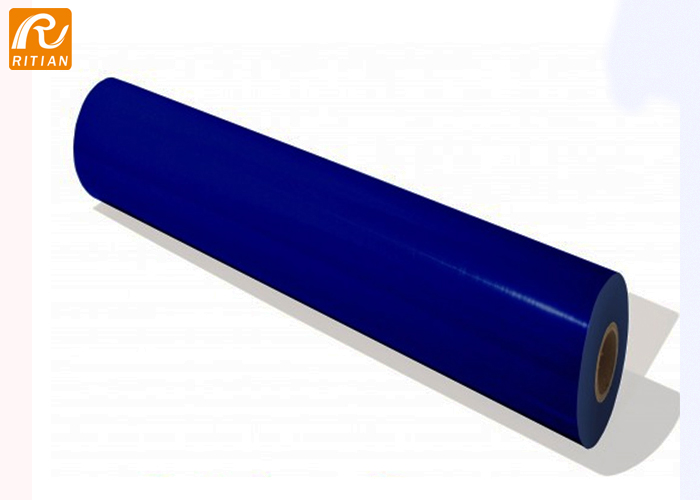 Anti Scratch Self Adhesive Window Protection Film Clear Blue Polyethylene