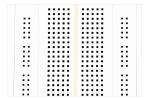 1580 tie-point White Breadboard ( round holes ) 17.4*11.7*0.85*cm