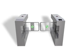 Quality ID Card DC Motor SUS304 Waist Height Turnstile wholesale