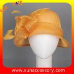 New design elegant cloche sinamay Church hats for girls ,Summer fancy trendy for