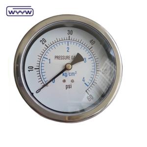 Quality Hydraulic Jack Pressure Gauge Center Back Connection 100mm Dial Size wholesale