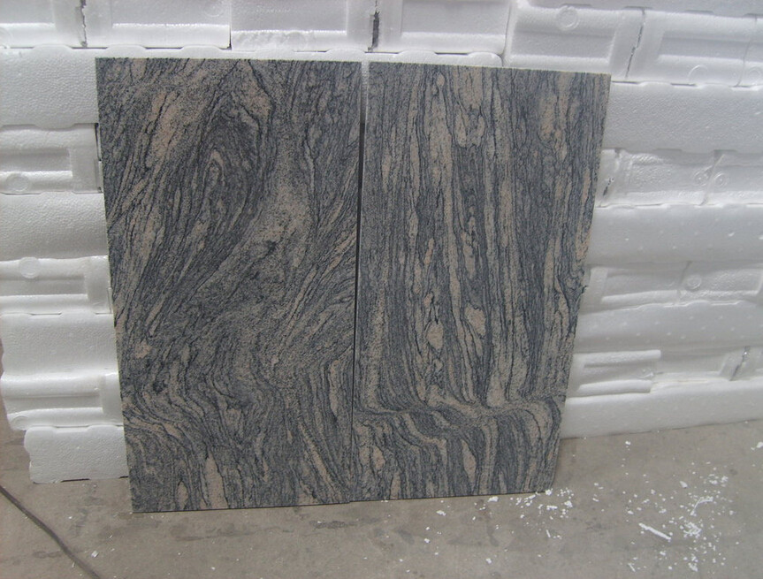 Polished Juparana Granite Glazed Wall Tile Building Material Wear Resistant