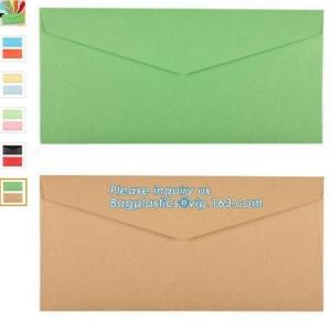 China Wholesale recycle printing colorful gift custom kraft paper envelope packaging,OEM customized mini handmade offset print on sale