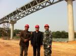 GB Truss Steel Structure , Hot - Dip Galvanized Steel Frames Bridge