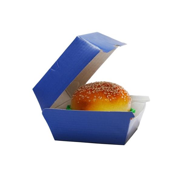 Burger Box Wholesale Customized Logo Biodegradable Corrugated Paper Fast Food