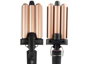 Quality Portable DIY Hair Curling Iron 3 Barrel Wand 210C Temperature wholesale
