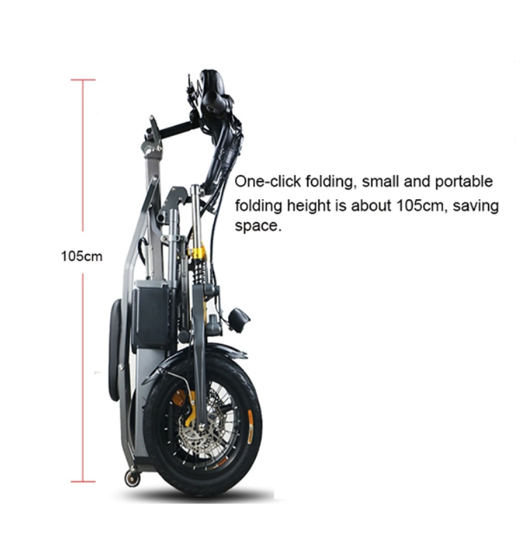 CE Electric Tricycle Bike , Foldable Electric Trike 14 Inch Three Level Adjust