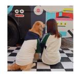 Twinning S M Big Dog Cat And Owner Matching Hoodie Sweatshirt