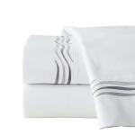 Home Embroidered Bed Sheet Set Bedding Set in National Standards Color Fastness