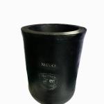Carborundum Graphite Induction Furnace Crucible Cylindrical Straight Barrel
