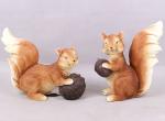 A pair of squirrel Lawn lights garden resin animal lamp park scenic lawn