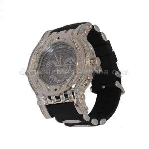 Quality Hip Hop Luxury Men Watch with Bling Bling Watch Face wholesale