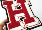 Handmade H Letterman Patches College Jacket Embroidery Chenille Greek Letters