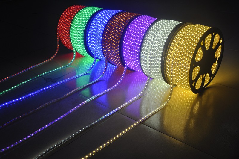 High Class SMD 5050 Single/RGB 220V/120V LED Strip Light High Bright Adversiting Decoration Lighting grow