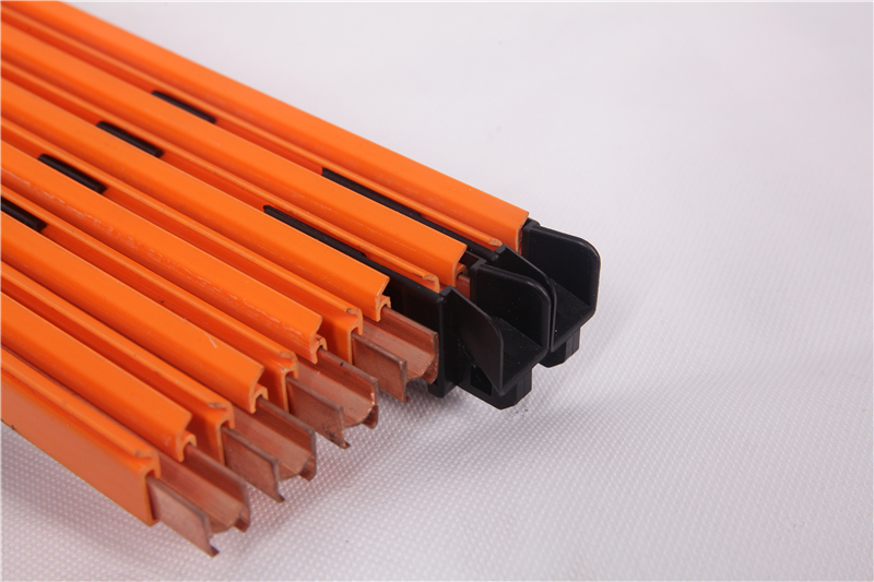 Single Pole Crane Conductor Bar Mobile Equipment Enclosed Multiple Power Rail