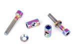 Bike Titanium Alloy Hexagon Flange Bolt Seatpost Fastening Non Magnetic