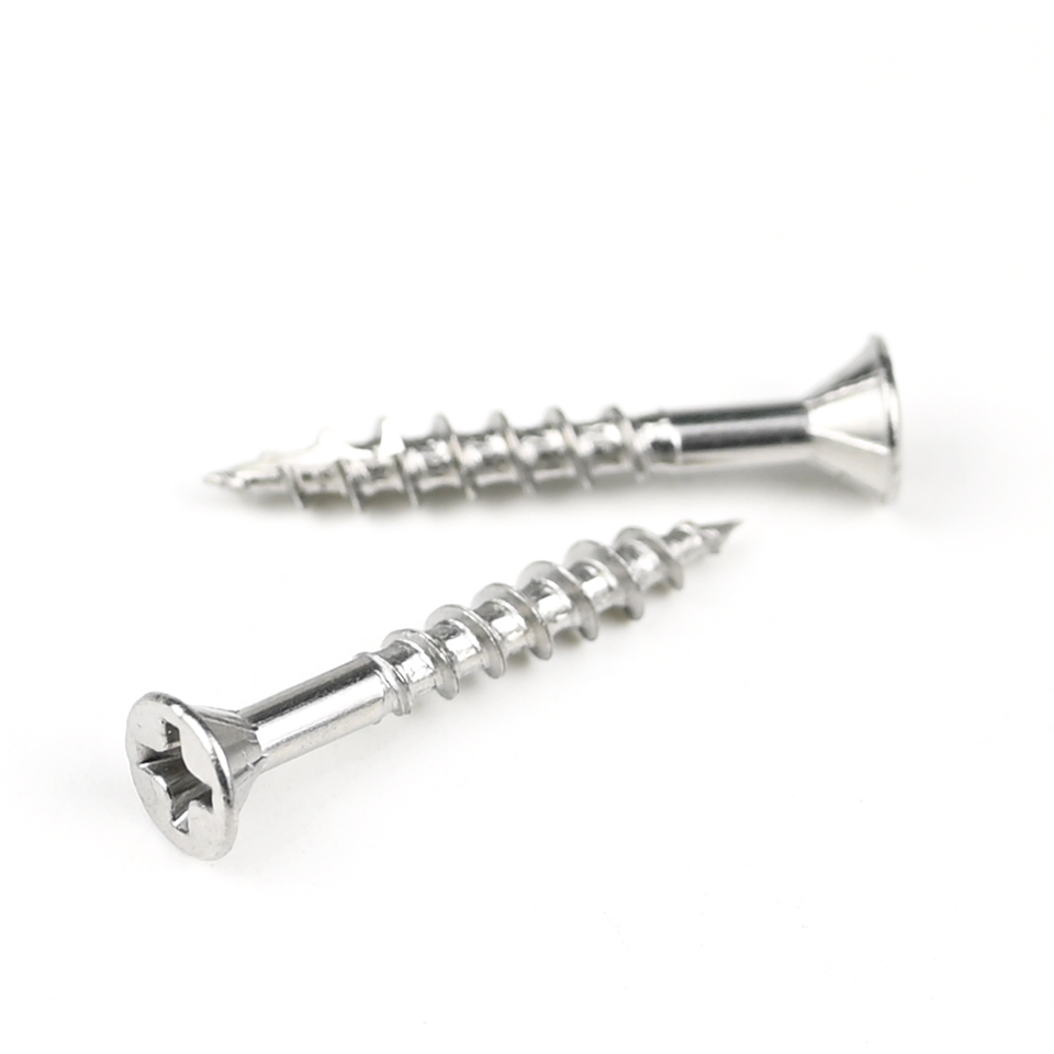 Ruspert Finish 25mm Phillips Flat Head Wood Chipboard Screw for Furniture Installation