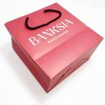 Foldable Recycled Gift Bags Custom Shopping Paper Bags With Logo BV Approved