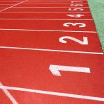 Professional 13mm Thickness Sandwich Synthetic Rubber Running Track Cement