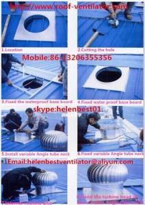 Quality 1000mm roof turbo ventilator for workshop stainless steel wholesale
