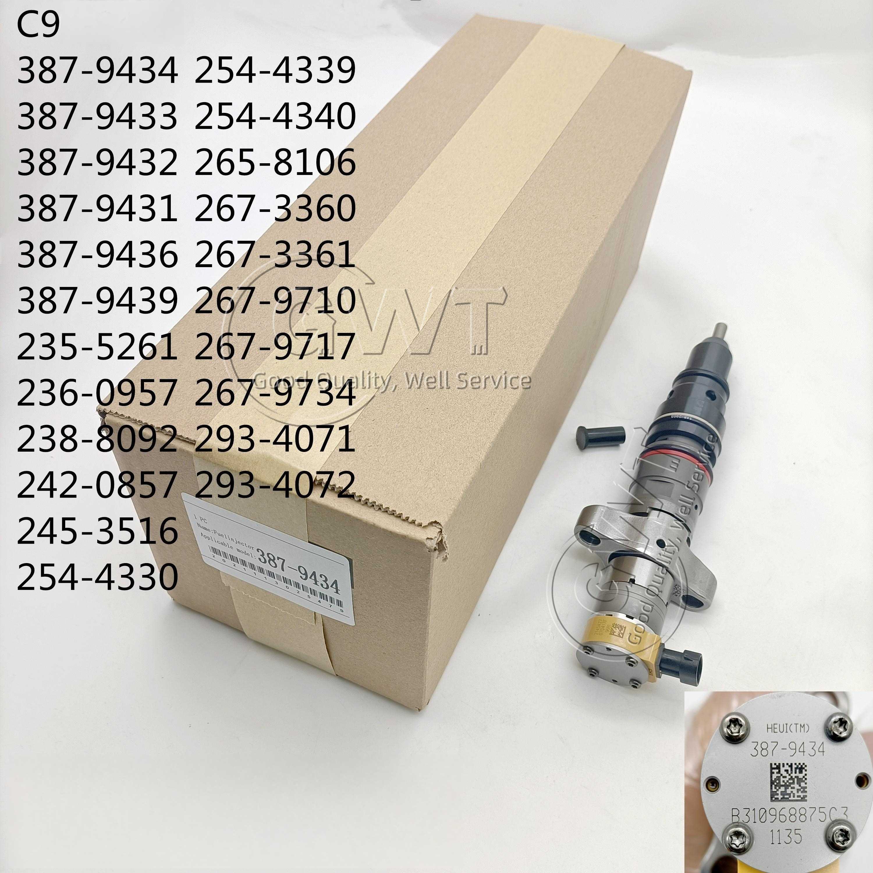 C7 C9 C12 Common Rail Fuel Injector 10R-7222 387-9431 254-4330 10R-7221 10R-7223