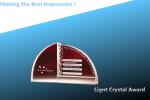 crystal sailboat award/crystal sailboat award/crystal sailing trophy/acrylic