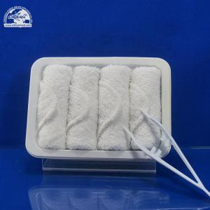 Quality Cotton disposable airline hot and cold aircraft face towel wholesale