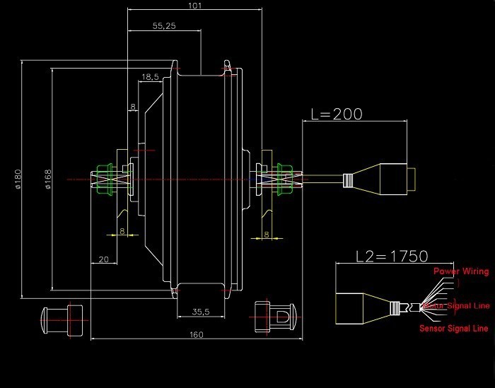 36V 5.2Ah - 6.8Ah Electric Bicycle Parts 25KM/H - 45KM/H Pedal Assist Electric Bike Kit