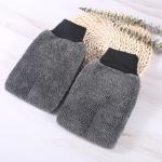 Grey Double Sided Car Microfiber Towel , Car Wash Sponge