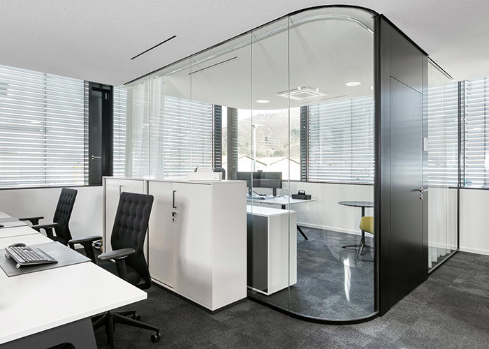 Eco-Friendly Sustainable Modular Office Walls Demountable Glass Partition Wall