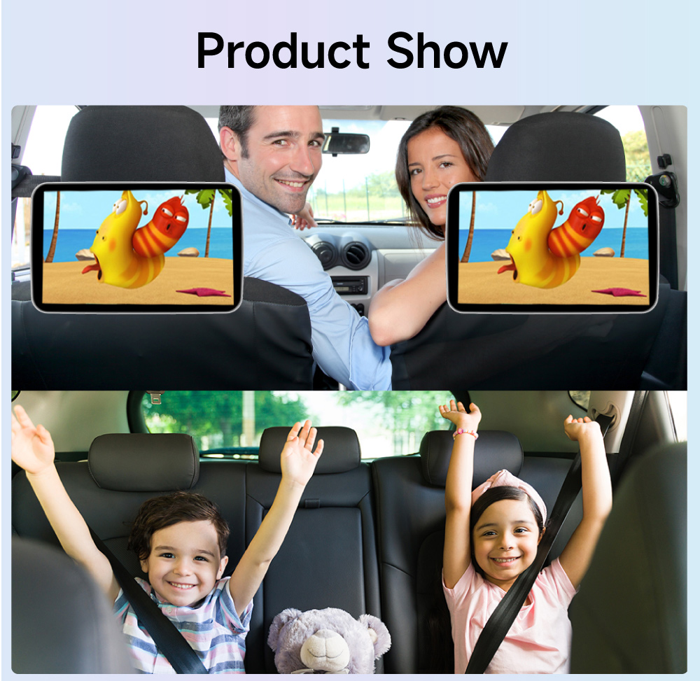 IPS Android Tablet Touch Screen Car Rear Seat Player Online Video Play Store AUX Port