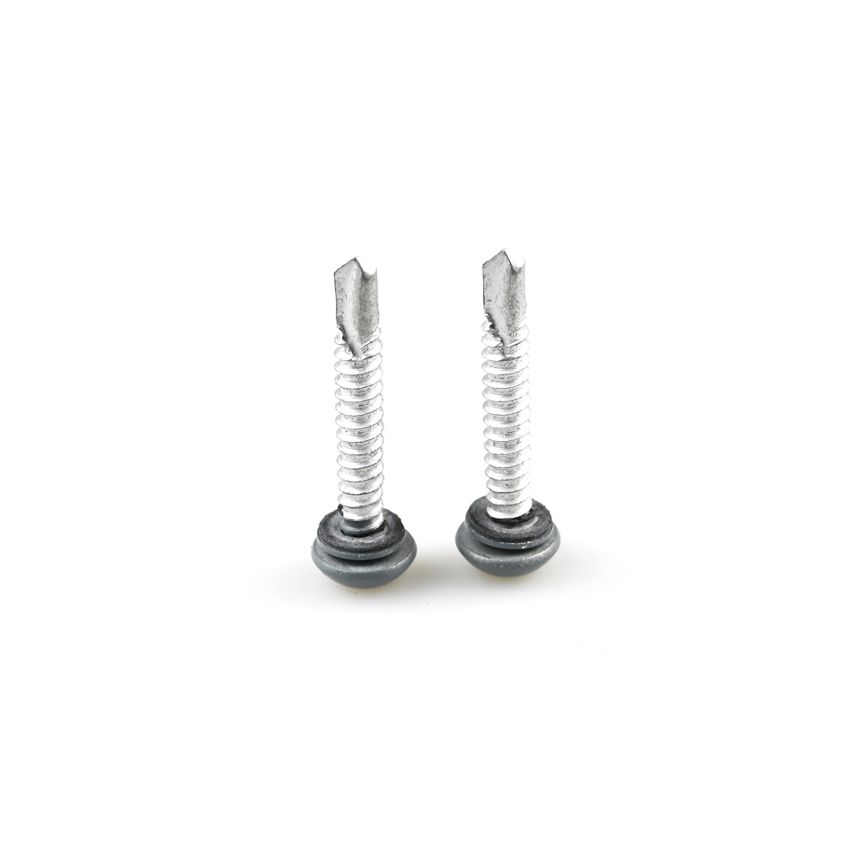 Truss Head Self Drilling Screws With Black Epdm Washer And Stainless Steel Torx Drive
