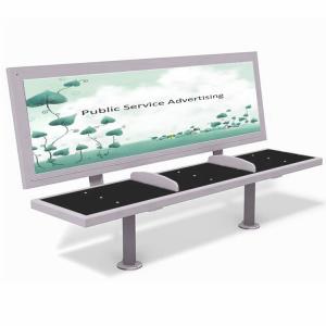 Quality Galvanized Steel OHSAS18001 Certificate Public Bus Stop Bench wholesale