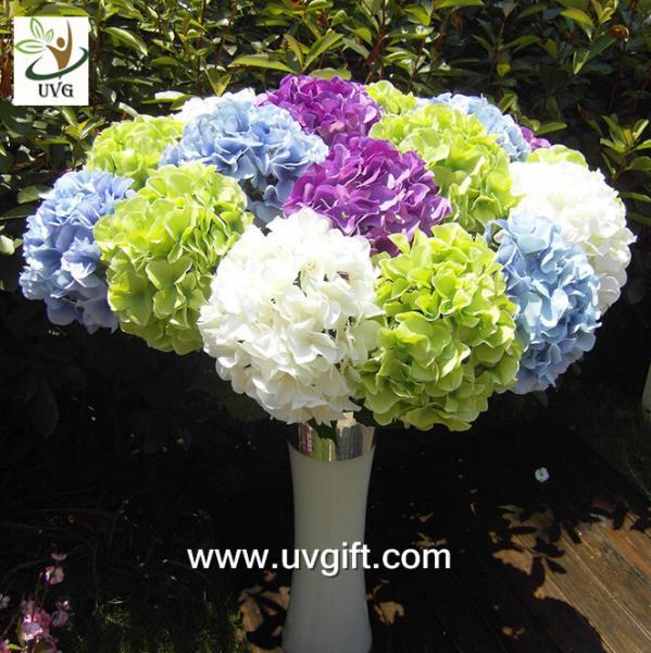 UVG FHY21 Flower artificial wedding bouquets silk hydrangea for wedding stage