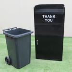 Galvanized Steel ISO9001 1200mm Recycle Restaurant Trash Can