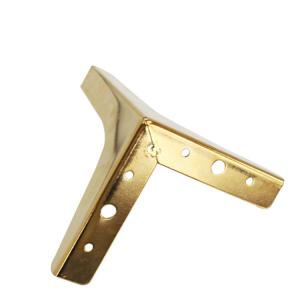 Quality Y Shaped Golden Metal Sofa Legs 135mm Height Easy And Quick Fitting wholesale