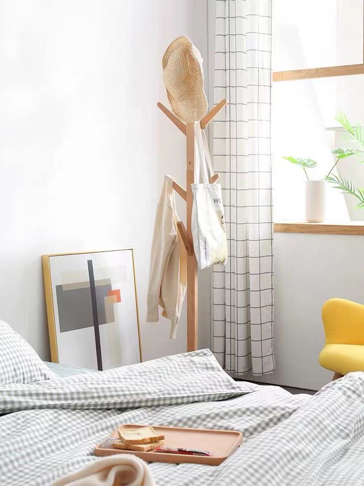 Natural 100% Eco-friendly Tree Shaped Bamboo Stand Hanger for Clothes On Walls BAMBOO