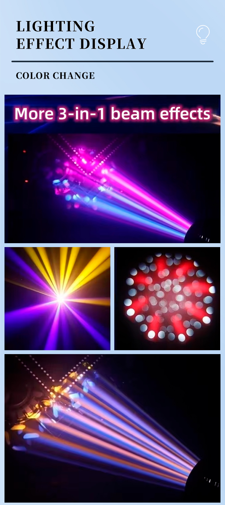 AC 100-240V Input Voltage Outdoor Sky Beam Light With 50000Hr Working Lifetime